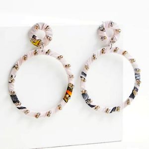 2X HOST PICK!!! Floral Wrapped Double Hoop Earrings